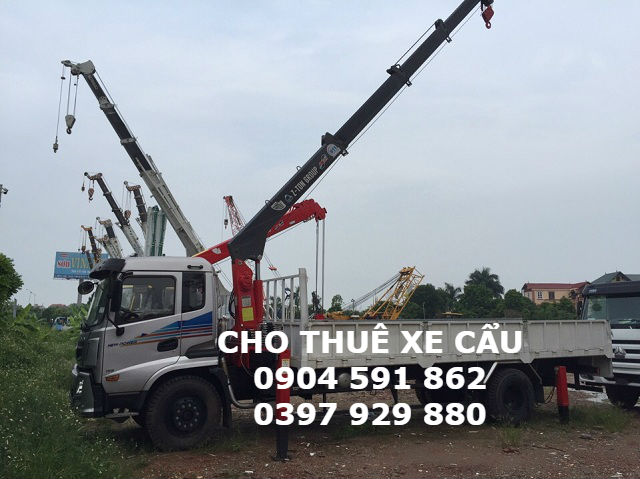 Cho thuê xe cẩu hàng giá rẻ cẩu hạ chuyên nghiệp tại Trảng Bàng Tây Ninh 