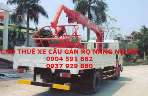 Dịch vụ chuyên cho thuê xe cẩu nâng người tại Thuận An Bình Dương