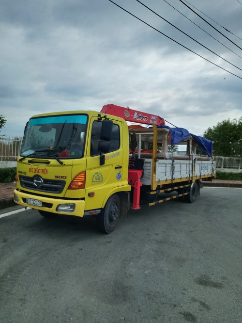 Cho thuê xe cẩu di dời vận chuyển máy móc nhà xưởng giá rẻ tại Long An