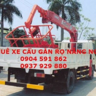 Cho thuê xe cẩu nâng người ở Thuận An Bình Dương